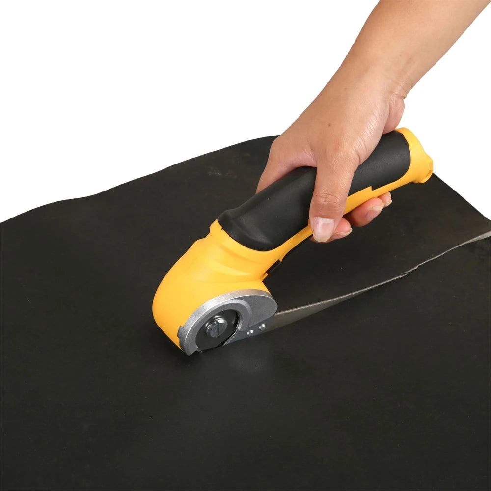 Electric Scissor Portable Cordless Rechargeable Electric round Scissor Leather Paper Fabric Rotary Cloth Cutter Kit Cutting Tool