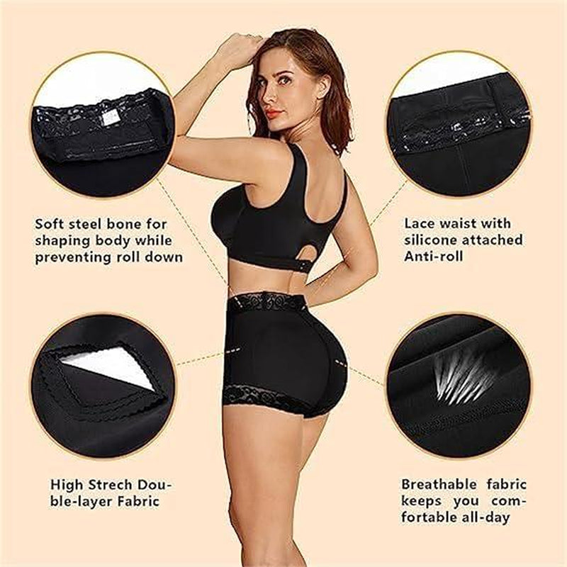 ROOSE CLOUD Women'S Floral Lace Shapewear Panty High Waist Tummy Control Butt Lifting Underwear Shorts Womenswear Shapewear