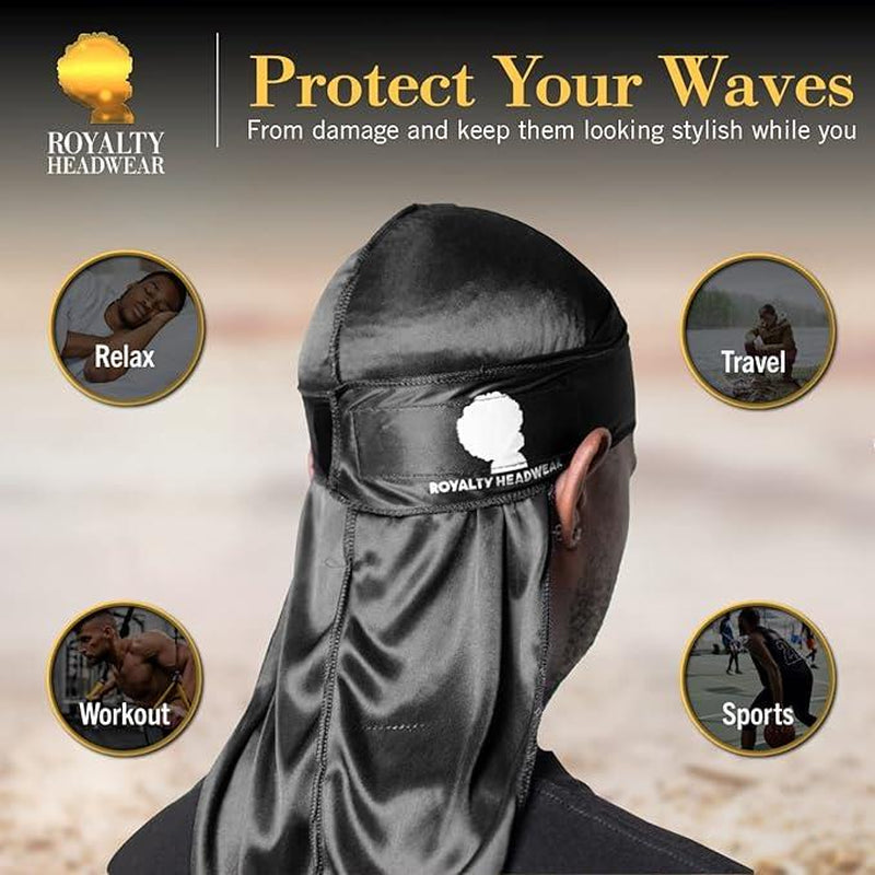 Silky Custom Wave Durag (360 Waves) - the Royalty Rag